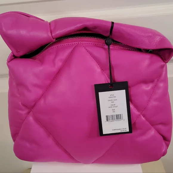 DKNY QUILTED MODERNIST KNOT PURSE - Picture 7 of 12